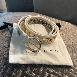 Sandro Delia Round Buckle Belt